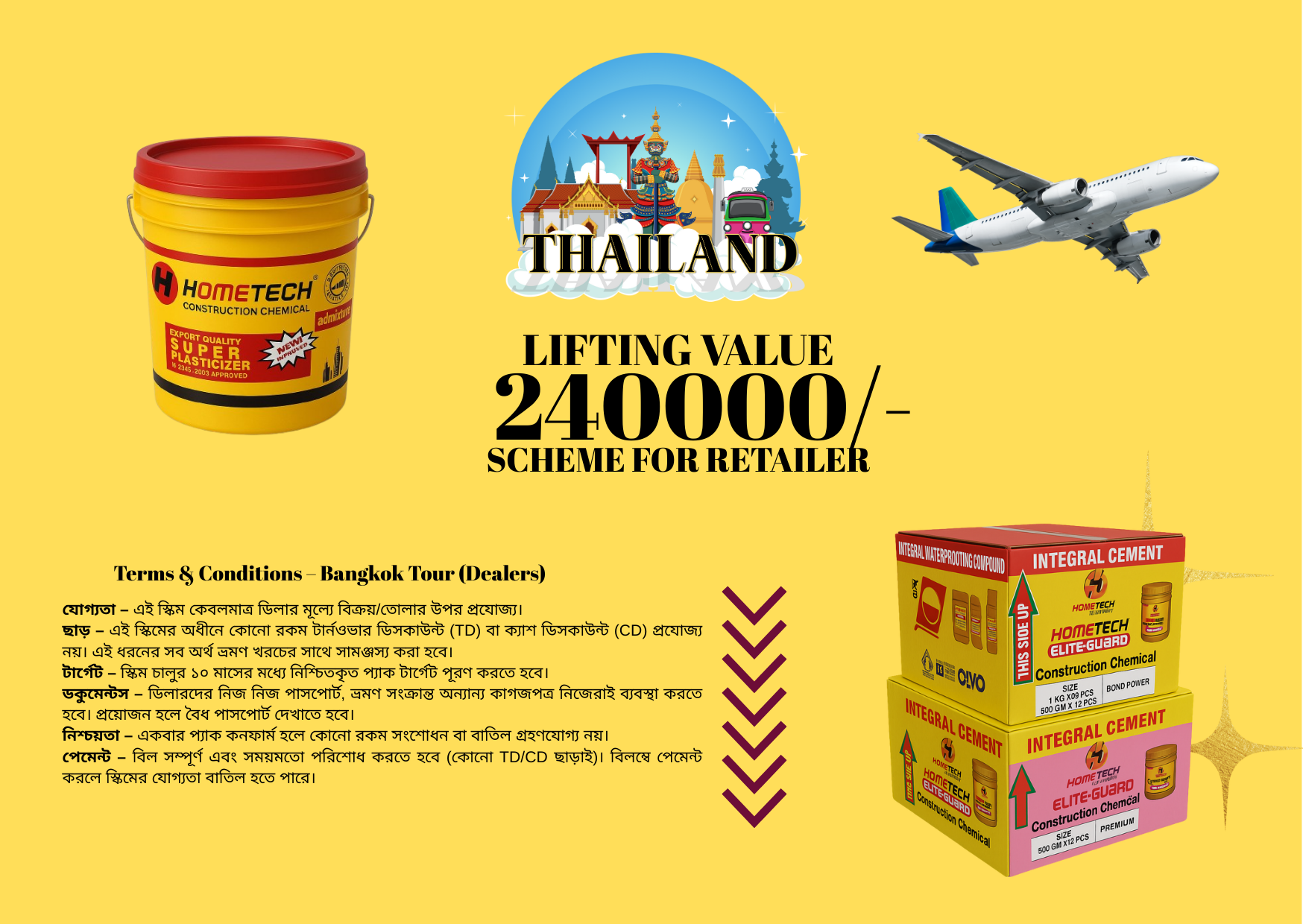 Hometech Construction Chemical Announces Bangkok Tour Scheme for Customers